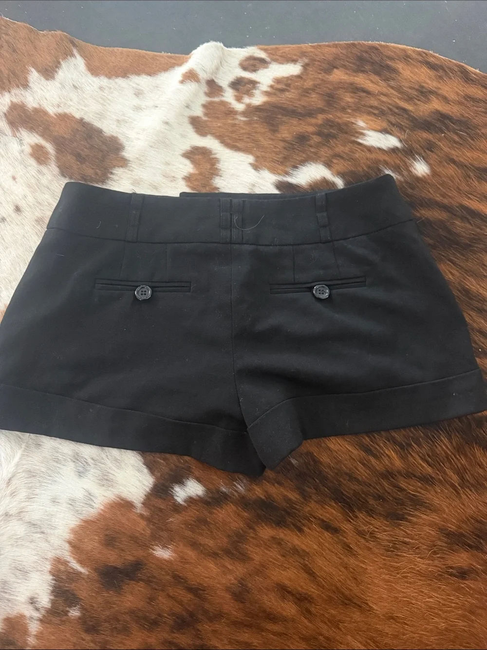 Forever 21 Black High Waist Cuffed Women's Shorts